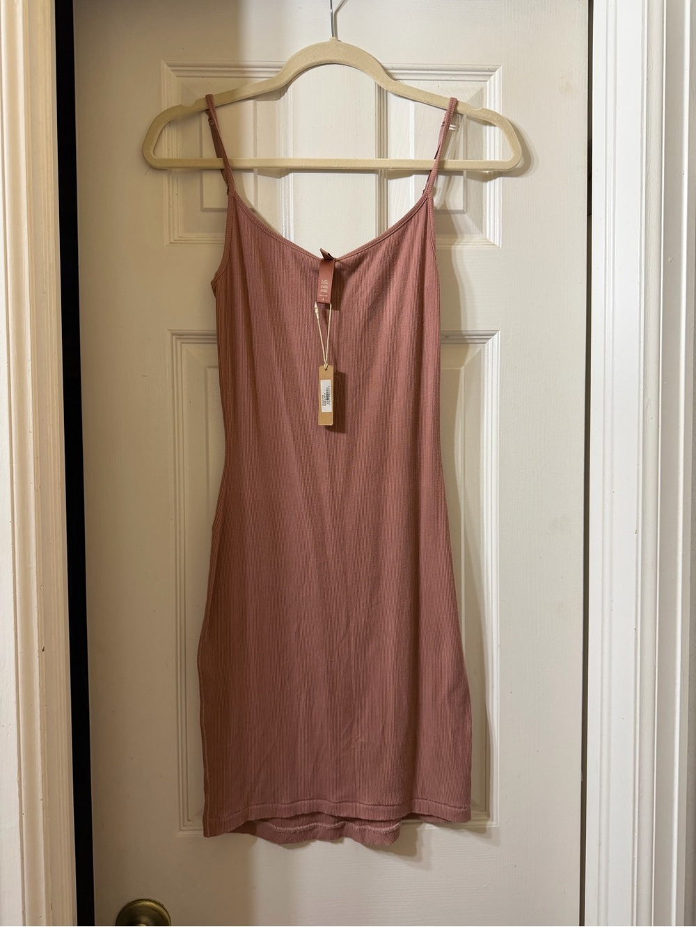 SKIMS Rose Dusty Slip Mini Dress